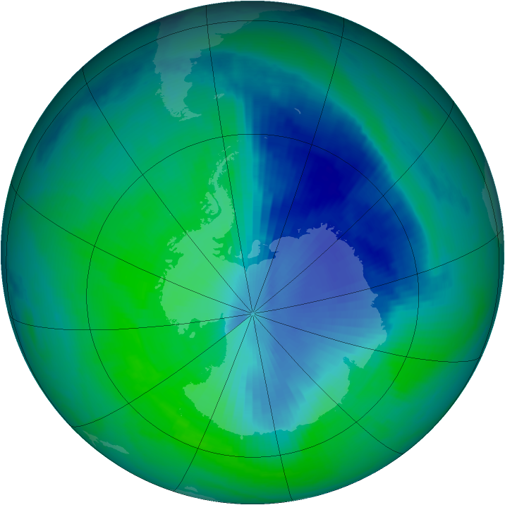 Ozone Map 1999-12-07